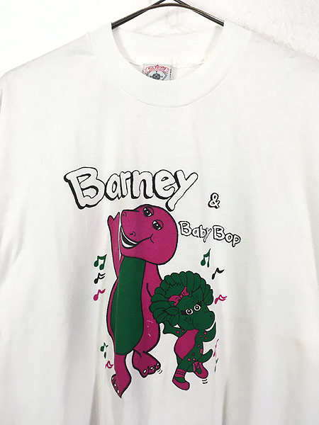 古着 90s USA製 Barney & Friends バーニー & フレンズ キャラクター T ...
