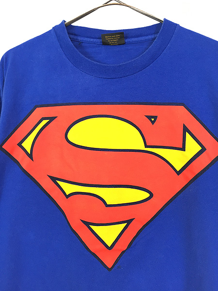 古着 90s USA製 SUPER MAN スーパーマン BIG マーク Tシャツ XL 古着 