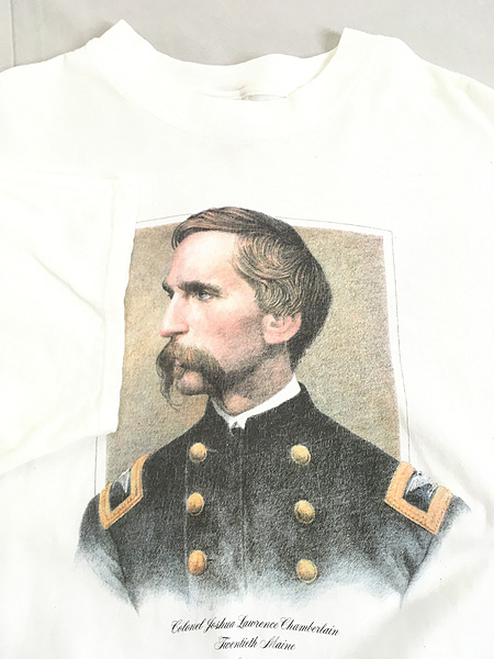 古着 90s Joshua Chamberlain 政治家 偉人 絵画 グラフィック Tシャツ