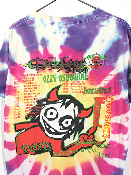 古着 00s OZZY OSBOURNE 「OZZFEST 2000」 フェス タイダイ ロック