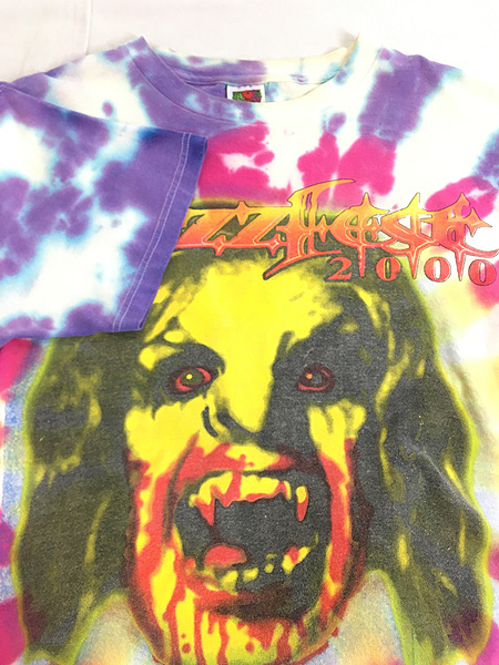 古着 00s OZZY OSBOURNE 「OZZFEST 2000」 フェス タイダイ ロック