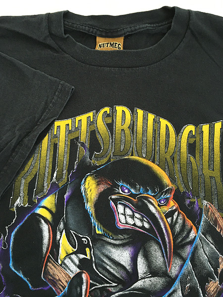 古着 90s USA製 NHL Pittsburgh Penguins ペンギンズ 両面 グラフィック Tシャツ M 古着 - 古着 通販  ヴィンテージ　古着屋 Dracaena ドラセナ
