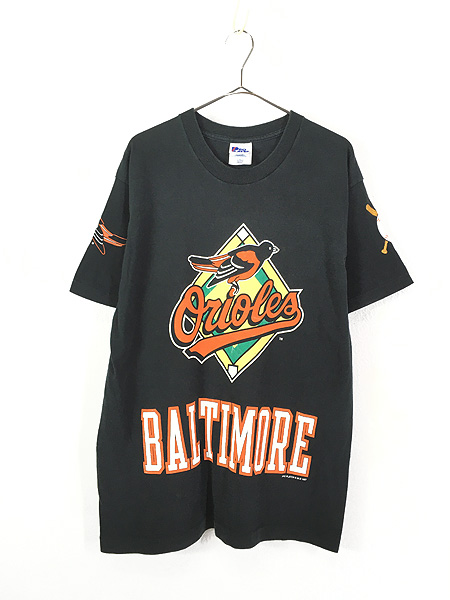 古着 90s USA製 MLB Baltimore Orioles オリオールズ 両面 Tシャツ L 古着 古着 通販 ヴィンテージ 古着屋  Dracaena ドラセナ