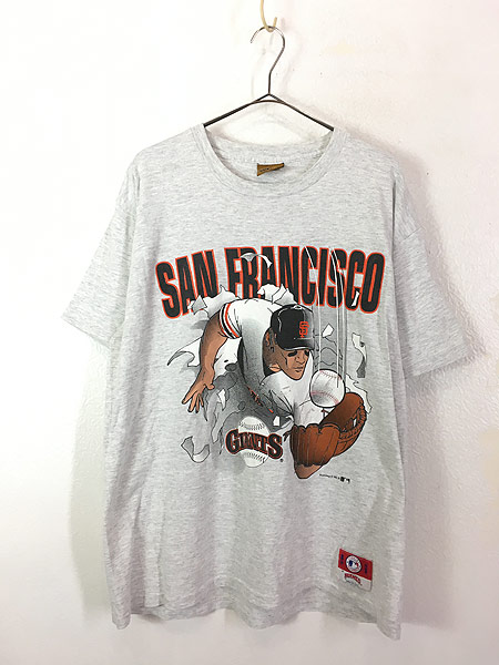 古着 90s USA製 MLB San Francisco Giants ジャイアンツ 両面 だまし絵 Tシャツ L 古着【10off】 - 古着  通販 ヴィンテージ　古着屋 Dracaena ドラセナ