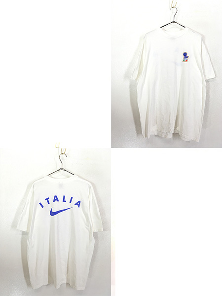 古着 90s NIKE FIGC イタリア代表 エンブレム BIG スウォッシュ T