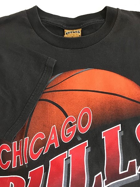 [4]  古着 90s USA製 NBA Chicago BULLS ブルズ バスケ グラフィック Tシャツ L 古着【10off】