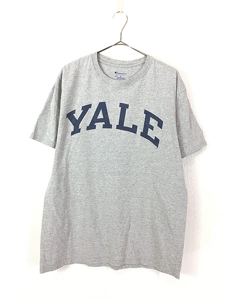 古着 Champion 「YALE」 BIGロゴ カレッジ Tシャツ L 古着 - 古着 通販 ヴィンテージ 古着屋 Dracaena ドラセナ