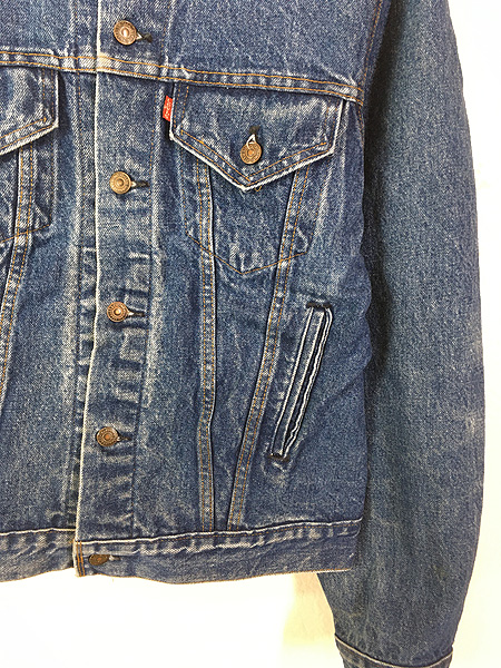 古着 80s USA製 Levi's 71506-0216 ハンド ポケット付 デニム ジャケット Gジャン ロング丈 44L 古着 - 古着 通販  ヴィンテージ　古着屋 Dracaena ドラセナ