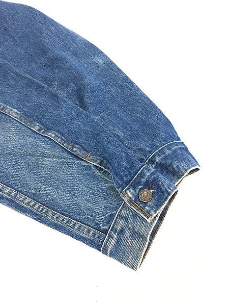 古着 80s USA製 Levi's 71506-0216 ハンド ポケット付 デニム ジャケット Gジャン ロング丈 44L 古着 - 古着 通販  ヴィンテージ　古着屋 Dracaena ドラセナ