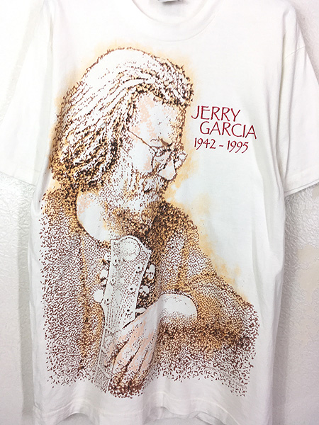 古着 90s USA製 Jerry Garcia 追悼 アート サイケデリック ロック T 
