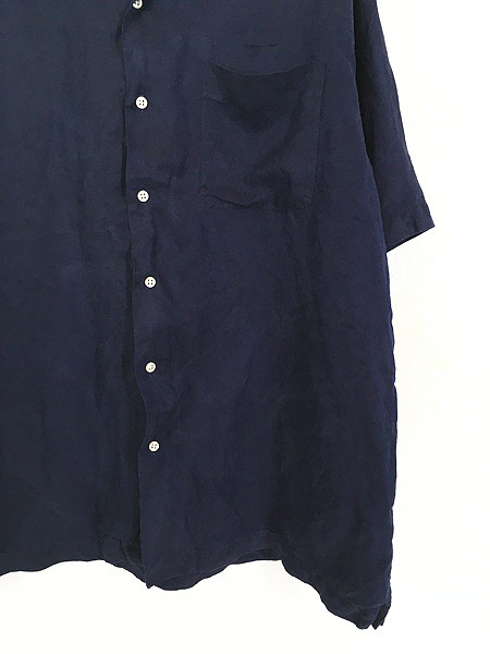 古着 90s Polo Ralph Lauren 「CALDWELL」 開襟 ボックス シルク 