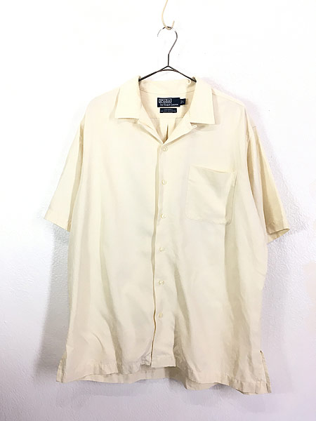 古着 90s Polo Ralph Lauren 「CALDWELL」 開襟 ボックス シルク