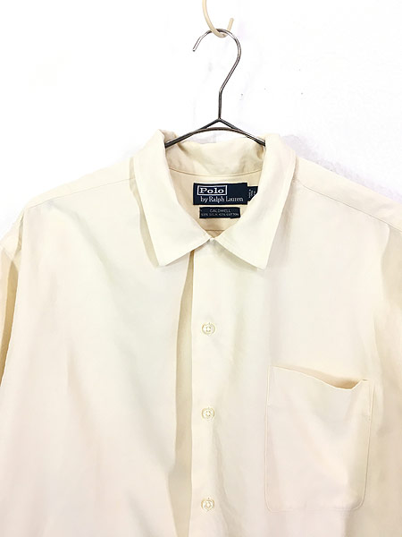 古着 90s Polo Ralph Lauren 「CALDWELL」 開襟 ボックス シルク