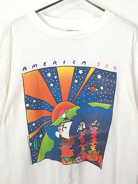 90's peter max USA製 Art アートTシャツ vintage