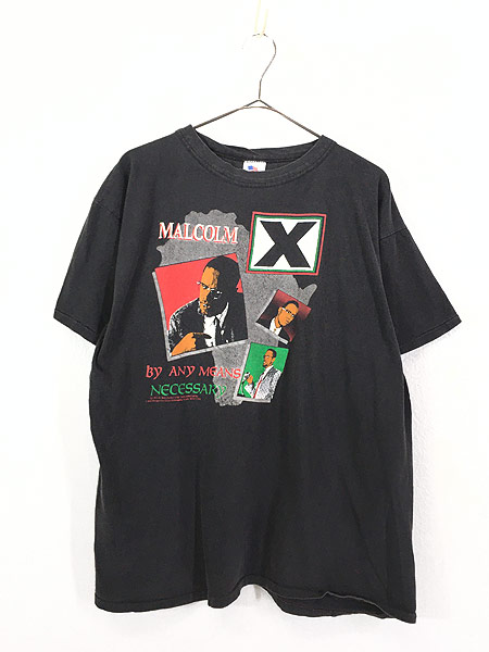 90sヴィンテージ｜1991 Malcom X／マルコムX Tシャツ [M]THECRATES