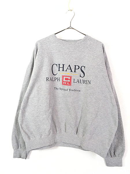 古着 90s CHAPS Ralph Lauren BIG ロゴ プリント スウェット