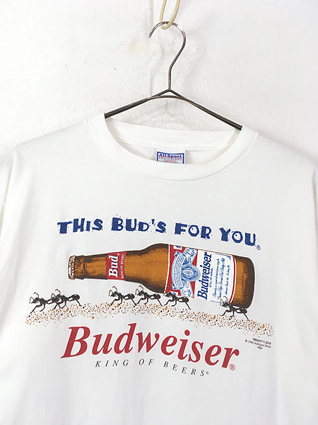 日本直送 90s vintage Budweiser ヴィンテージ バドワイザー Tシャツ