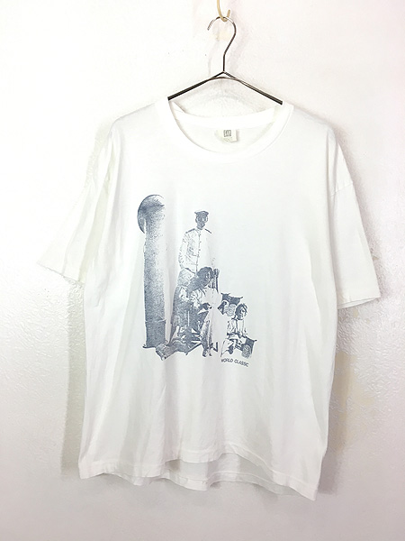 古着 90s USA製 GAP 「World Classic」 クラシック フォト Tシャツ M