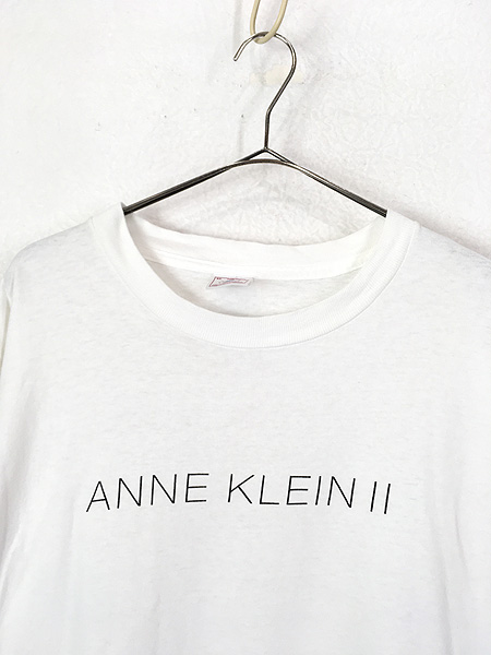 古着 90s USA製 ANNE KLEIN Ⅱ アンクライン シンプル ロゴ Tシャツ XL