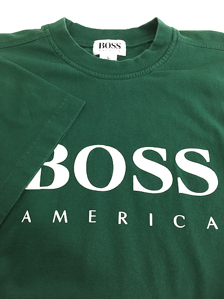 古着 90s USA製 BOSS AMERICA ビッグ ロゴ Tシャツ XL 古着 - 古着 