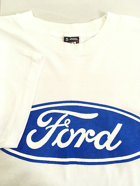 古着 80s USA製 Ford フォード BIG ロゴ モーター Tシャツ XL 古着