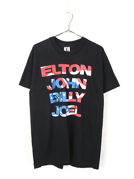 古着 90s USA製 Elton John & Billy Joel 全米 ツアー ロック ミュージック Tシャツ L 古着【30off】 - 古着  通販 ヴィンテージ　古着屋 Dracaena ドラセナ