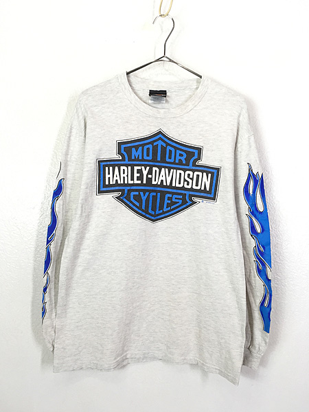 HARLEY-DAVIDSON used l/s tee ブルーフレイム | www.causus.be