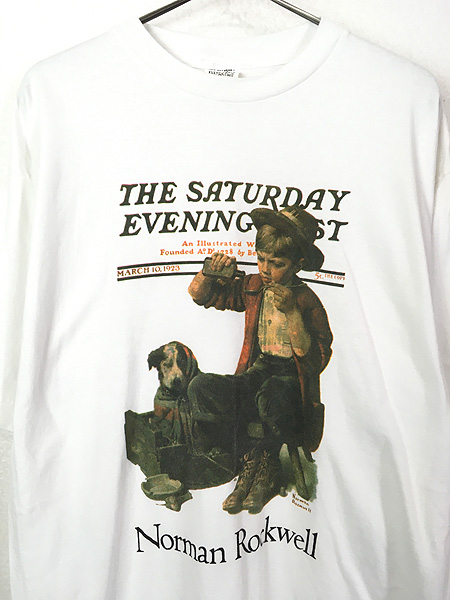 norman rockwell Tシャツ アート 90s アメリカ画家 - daterightstuff.com