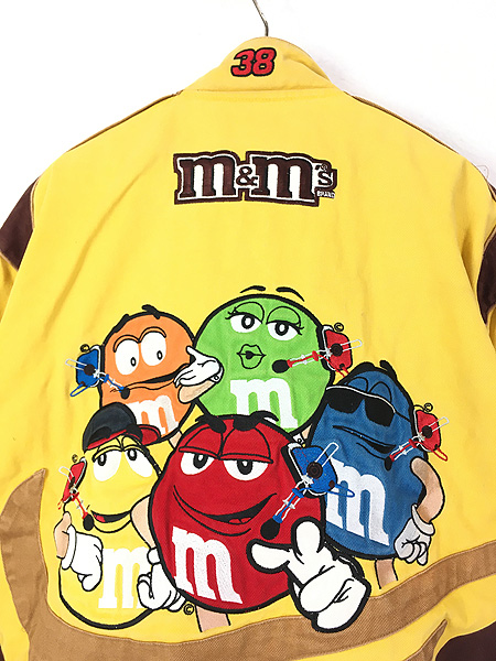 古着 90s CHASE 「M&M's」 豪華 ファイヤー パターン 刺しゅう