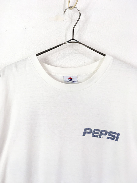 古着 90s USA製 PEPSI ペプシ コーラ ドリンク 企業 Tシャツ XL位 古着