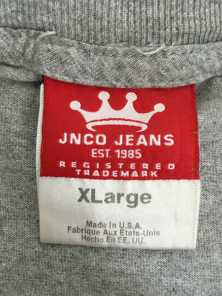 古着 90s USA製 JNCO JEANS ブラック タイガー グラフィック Tシャツ