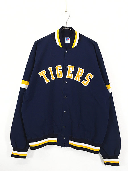 古着 80s USA製 Russell 「TIGERS」 ボタン ジャージ スタジアム