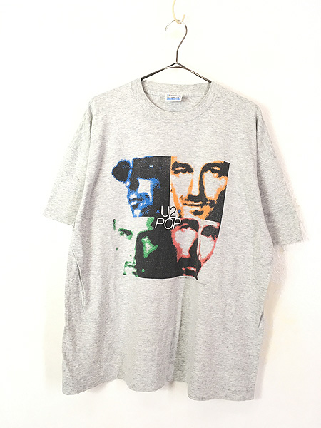 90s U2 POP ツアー Tシャツ XL アイルランド製 バンドTシャツ