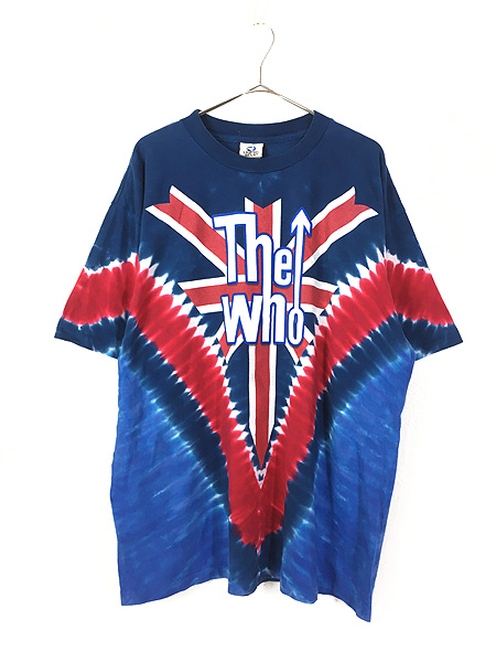 ザ・フー TheWho バンドTシャツ タイダイ 青 シングルステッチ USA製