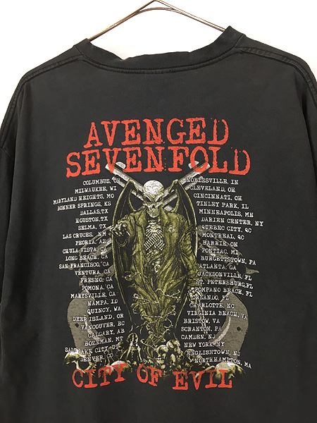 古着 00s Avenged Sevenfold 「City of Evil」 ツアー ヘヴィ メタル