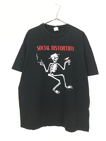 Vintage SOCIAL DISTORTION Tee XL 90s 00s - Tシャツ/カットソー(半袖