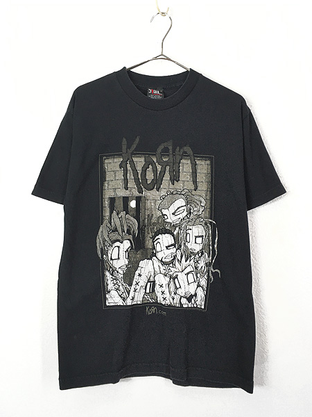 古着 00s USA製 KORN 「Sick & Twisted」 ツアー ミクスチャー ロック バンド Ｔシャツ M 古着【10off】 - 古着  通販 ヴィンテージ　古着屋 Dracaena ドラセナ