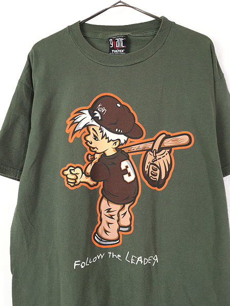 古着 90s KORN 「Follow The Leader」 ミクスチャー ロック バンド Ｔシャツ L 古着【30off】 - 古着 通販  ヴィンテージ　古着屋 Dracaena ドラセナ