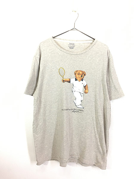 古着 Polo Ralph Lauren 「POLO BEAR」 テニス ポロベア Tシャツ XL ...