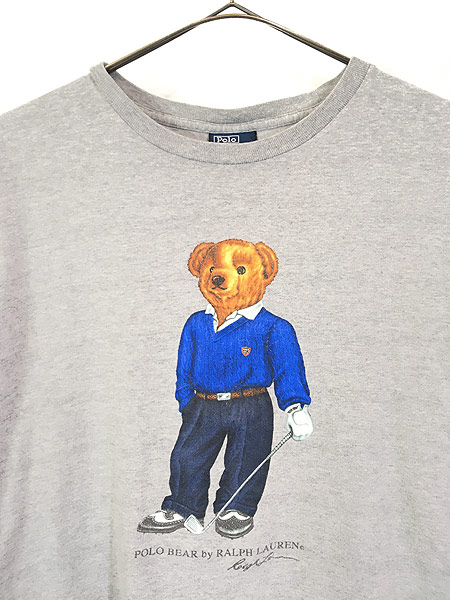 古着 Polo Ralph Lauren 「POLO BEAR」 ゴルフ ポロベア Tシャツ M