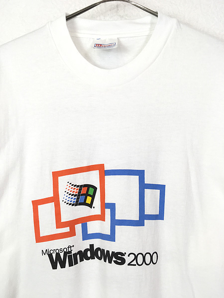 古着 00s USA製 Microsoft Windows 2000 ウィンドウズ ソフトウェア T 