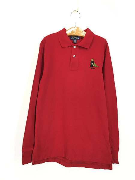 ラルフローレン 長袖シャツ キッズ 赤 10−12 150cm - トップス