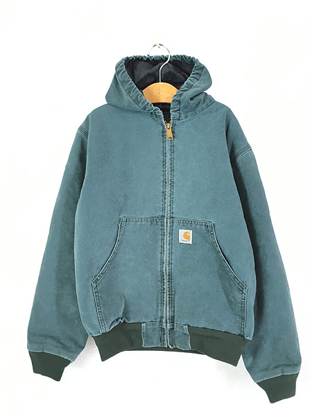 キッズ 古着 90s USA製 Carhartt 防寒 パデット ダック ワーク