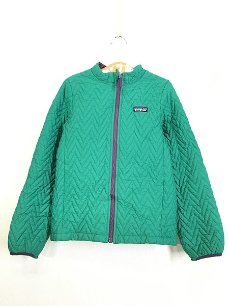 【人気カーキグリーン、裏ボア】Patagoniaキルティングジャケット緑M