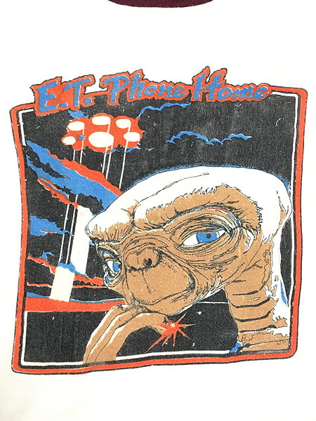 80's    E.T  リンガーTシャツ
