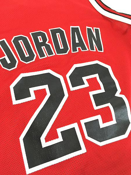 キッズ 古着 USA製 Champion製 Chicago Bulls No 23 「JORDAN ジョーダン」 NBA メッシュ タンクトップ 6歳以上 古着