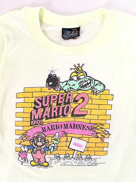 キッズ 古着 80s USA製 任天堂 「SUPER MARIO 2」 マリオ クッパ