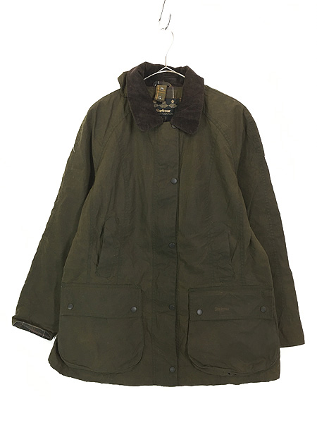 レディース 古着 英国製 Barbour 「Classic Bedale」 Sylkoil オイルド ワックス ジャケット コート L位 古着 -  古着 通販 ヴィンテージ　古着屋 Dracaena ドラセナ