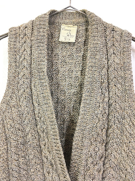 レディース 古着 70s Ireland製 Carraig Donn フィッシャーマン アラン