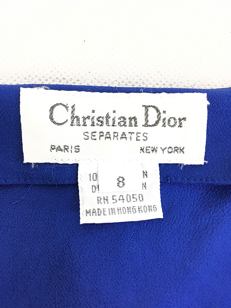 [7] レディース 古着 90s Christian Dior ドルマンスリーブ プルオーバー レーヨン 半袖 トップス L位 古着